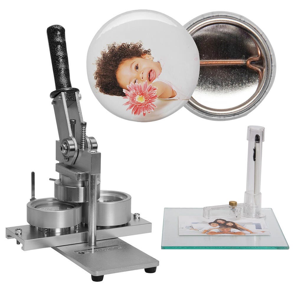 Image for Neil Enterprises Heavy Duty Button and Badge Making Machine, 1 Inch from School Specialty
